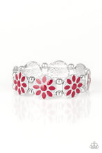 Load image into Gallery viewer, Dancing Dahlias - Red bracelet 984
