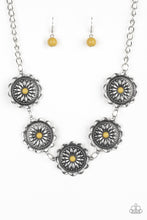 Load image into Gallery viewer, Me-dallions, Myself, and I - Yellow necklace 895
