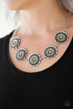 Load image into Gallery viewer, Me-dallions, Myself, and I - Yellow necklace 895

