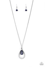 Load image into Gallery viewer, Teardrop Tranquility - Blue necklace 2068
