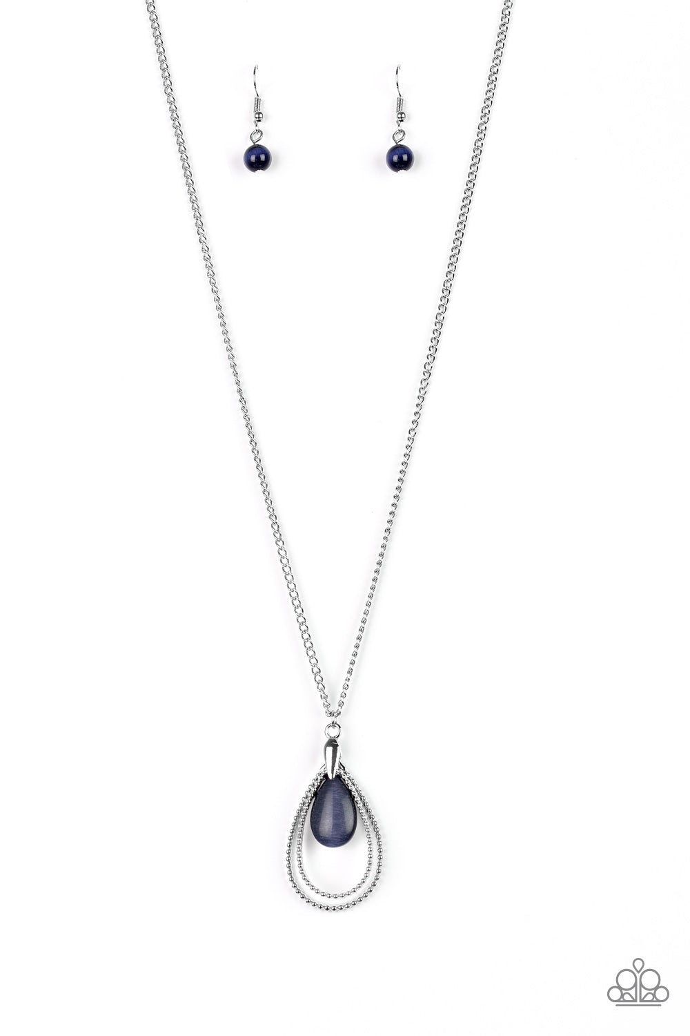 Teardrop Tranquility - Blue necklace 2068