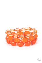 Load image into Gallery viewer, $10 Set: Tropical Hideaway - Orange necklace plus matching bracelet High Tide Hammock C027
