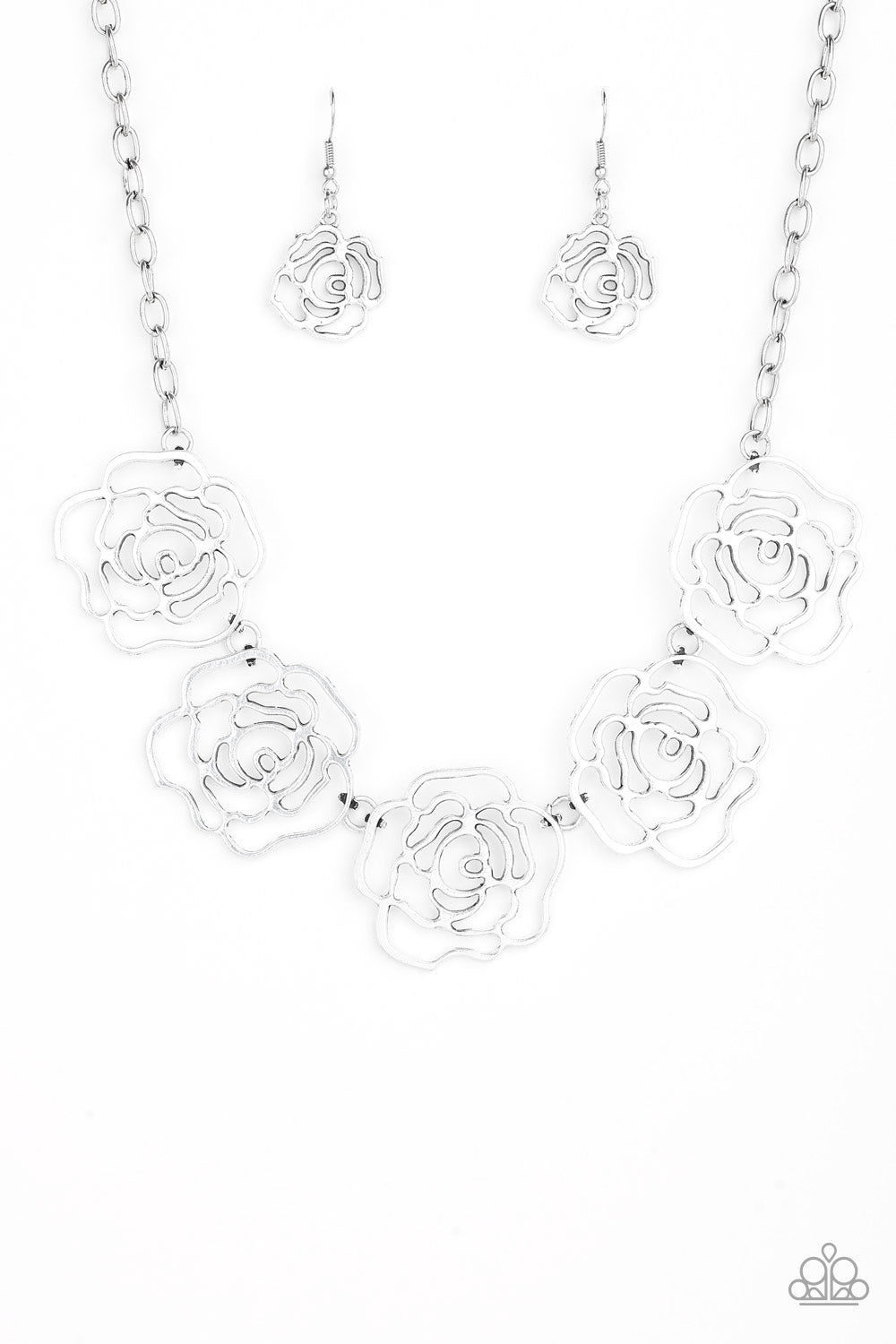 Budding Beauty - Silver necklace 2050