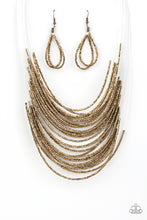 Load image into Gallery viewer, Catwalk Queen - Brass necklace B086
