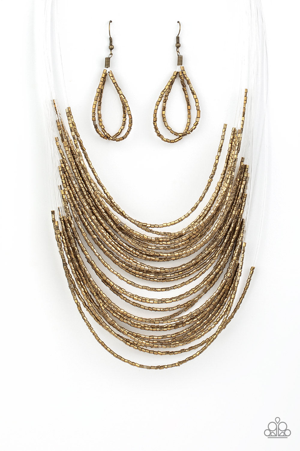 Catwalk Queen - Brass necklace B086