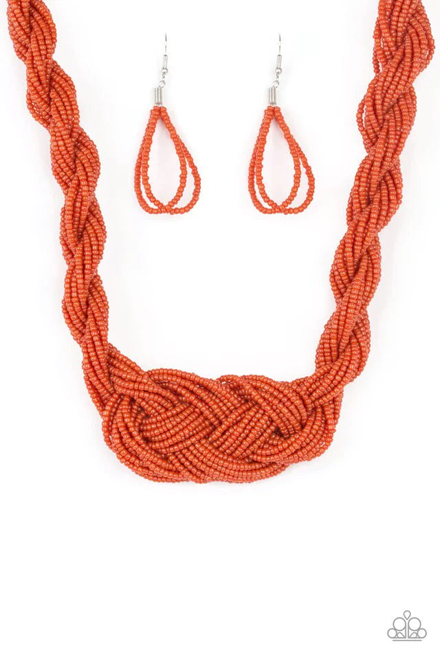 A Standing Ovation - Orange necklace B100