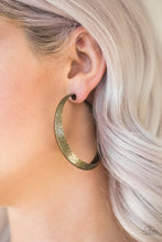 Load image into Gallery viewer, Jungle To Jungle - Brass hoop earring 521
