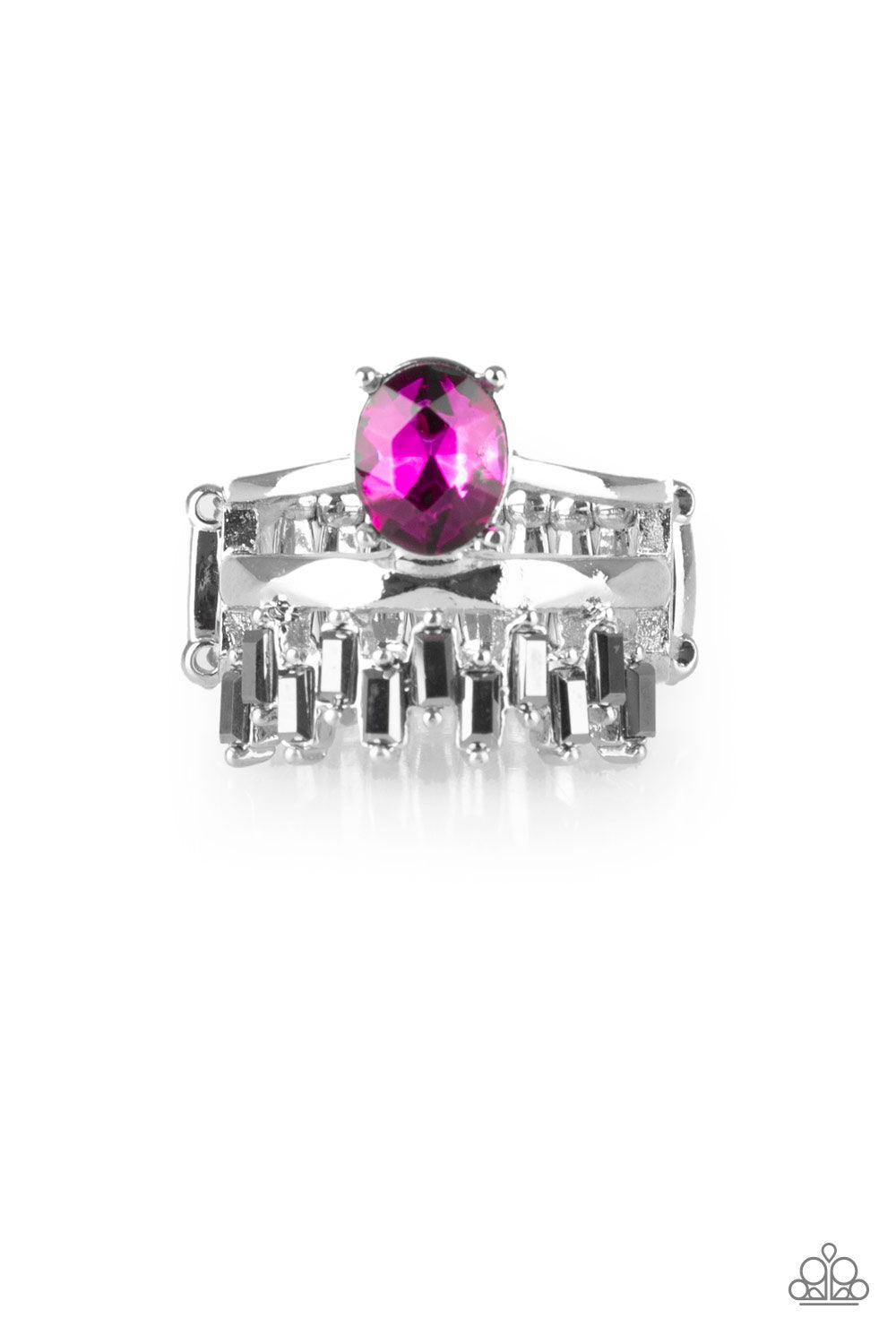 Crowned Victor - Pink ring 568
