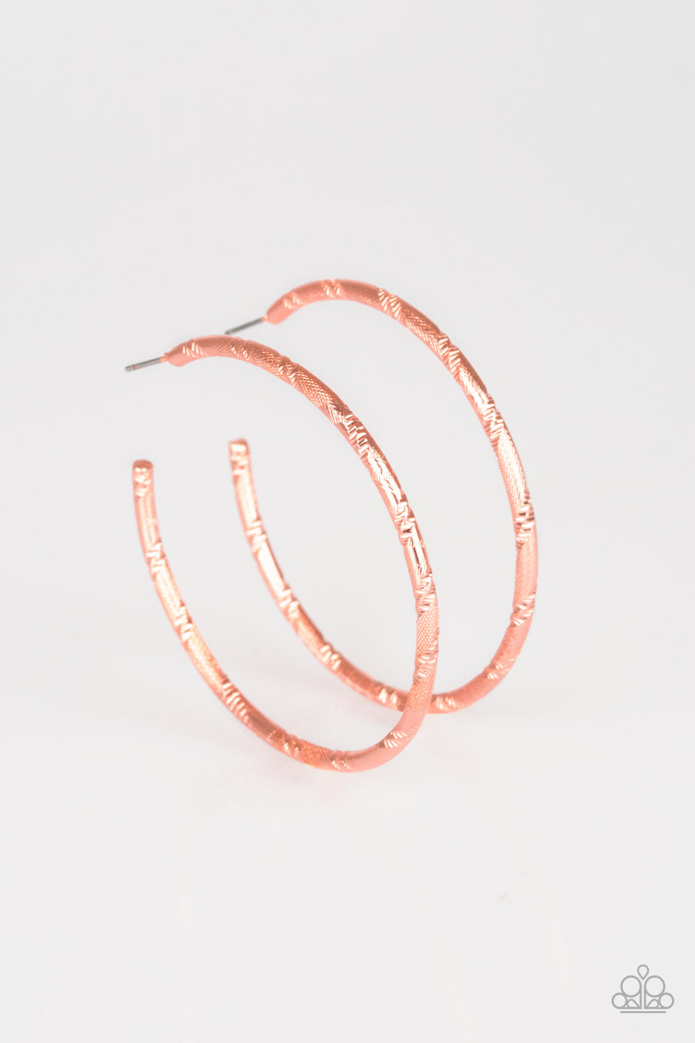 A Double Take - Copper hoop earring 855