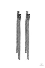 Load image into Gallery viewer, Radio Waves - Black earring D040
