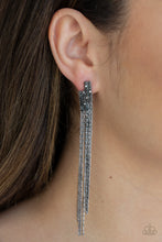 Load image into Gallery viewer, Radio Waves - Black earring D040
