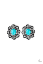 Load image into Gallery viewer, Springtime Deserts - Blue post earring F056
