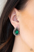Load image into Gallery viewer, Debutante Debut - Green post earring 1939
