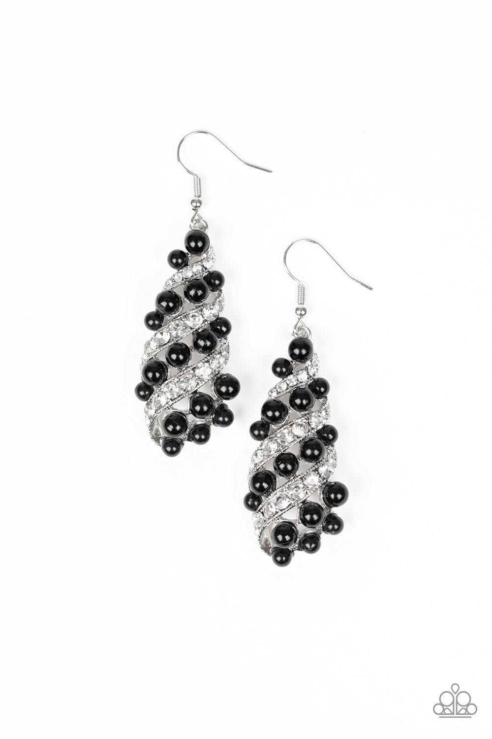 Ballroom Waltz - Black earring 1630