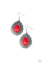 Load image into Gallery viewer, Mountain Mover - Red earring F067
