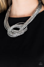 Load image into Gallery viewer, Knotted Knockout - silver necklace B089
