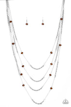 Load image into Gallery viewer, Open for Opulence - brown necklace 686
