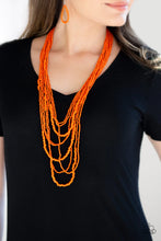 Load image into Gallery viewer, Totally Tonga - Orange necklace B093
