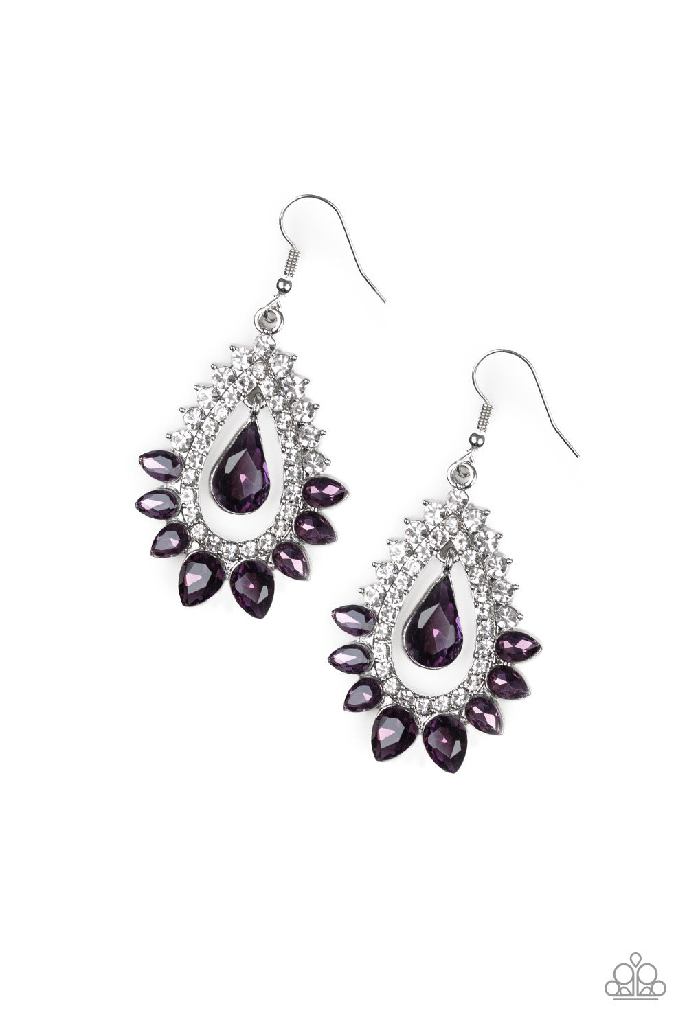 Boss Brilliance - Purple earring 940