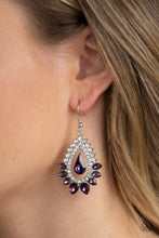 Load image into Gallery viewer, Boss Brilliance - Purple earring 940
