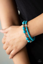 Load image into Gallery viewer, Colorful Collisions - Blue bracelet D028
