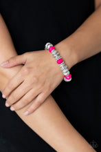 Load image into Gallery viewer, Live Life To The COLOR-fullest - Pink bracelet F008
