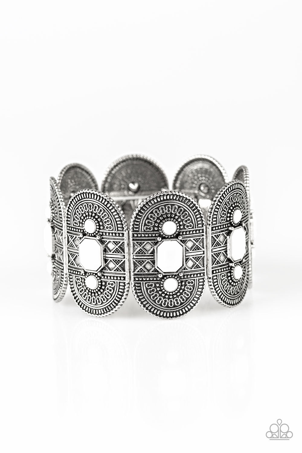 Turn Up The TROPICAL Heat - White bracelet 1893