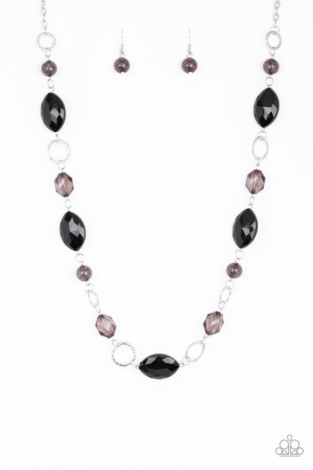 Shimmer Simmer - Black necklace 871