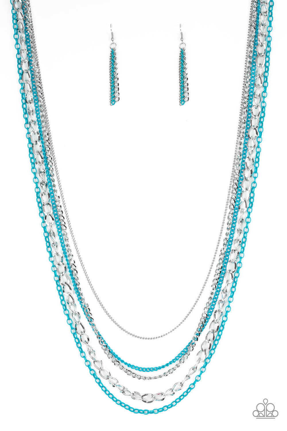 Industrial Vibrance - Blue necklace 529