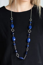 Load image into Gallery viewer, Shimmer Simmer - Blue necklace 1595
