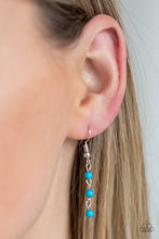 Load image into Gallery viewer, Fierce In Fringe - blue necklace 622
