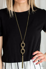 Load image into Gallery viewer, Enmeshed in Mesh - brass necklace 805
