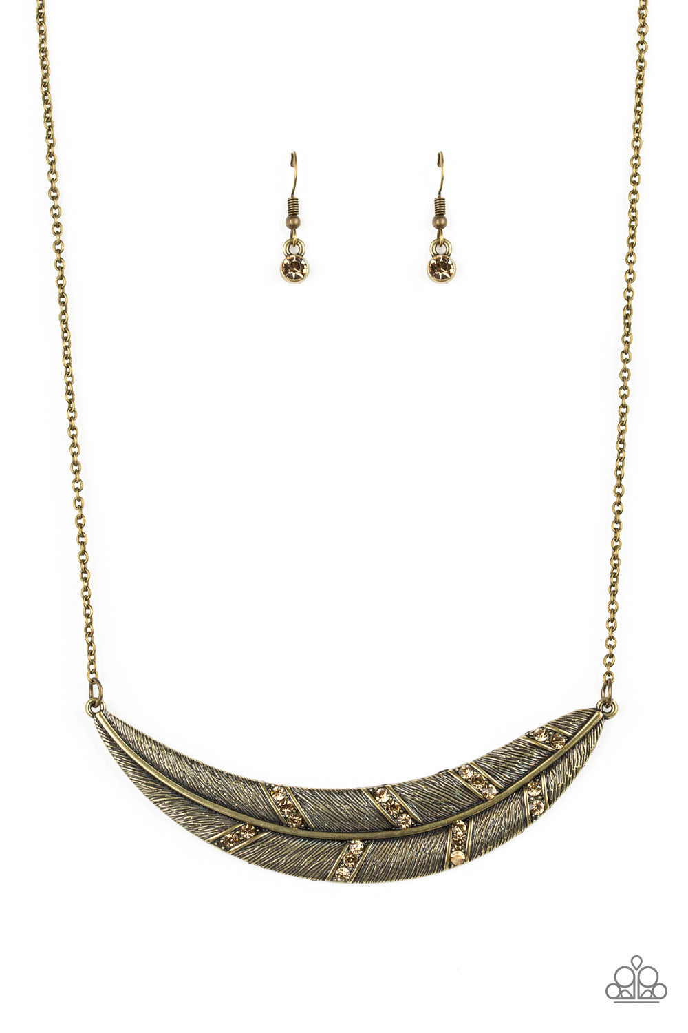 Say You QUILL - Brass Necklace 910