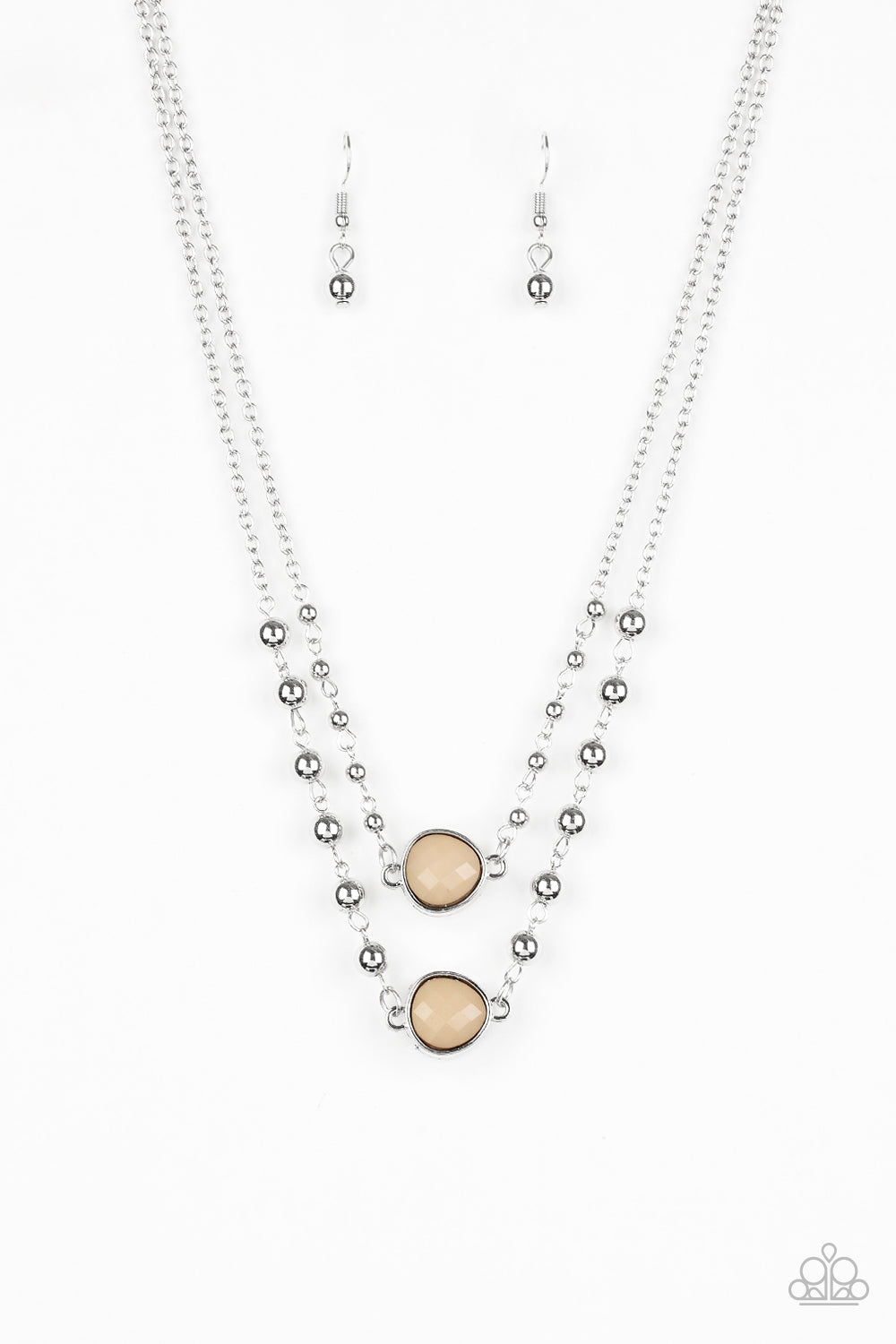 Colorfully Charming - brown necklace 601