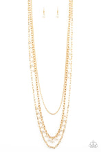 Load image into Gallery viewer, Pearl Pageant - Gold necklace 2148

