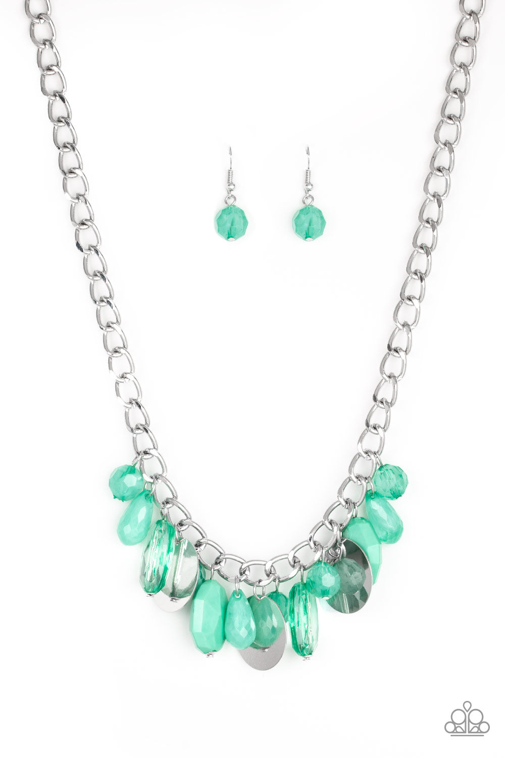 Treasure Shore - green necklace 711