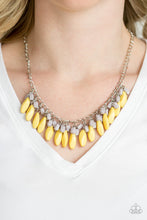 Load image into Gallery viewer, Bead Binge - Yellow necklace 523
