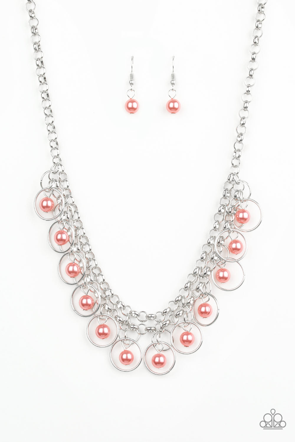 Party Time - orange necklace 597
