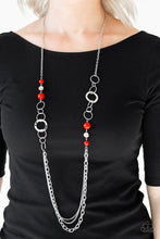 Load image into Gallery viewer, Modern Motley - Red Necklace 825

