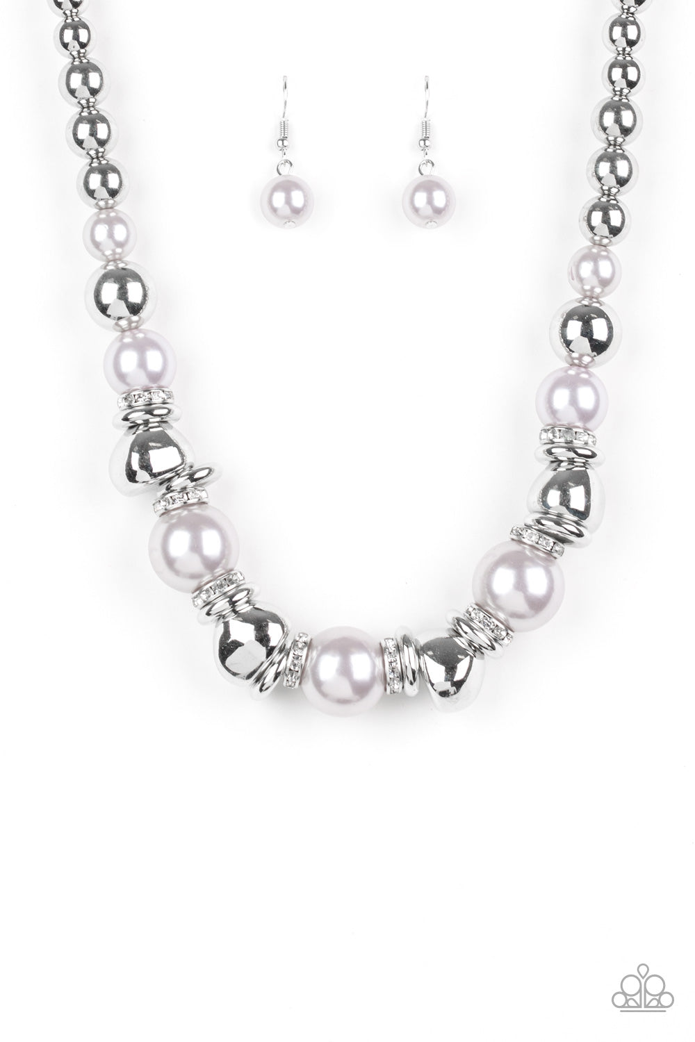 Hollywood HAUTE Spot - silver necklace 804
