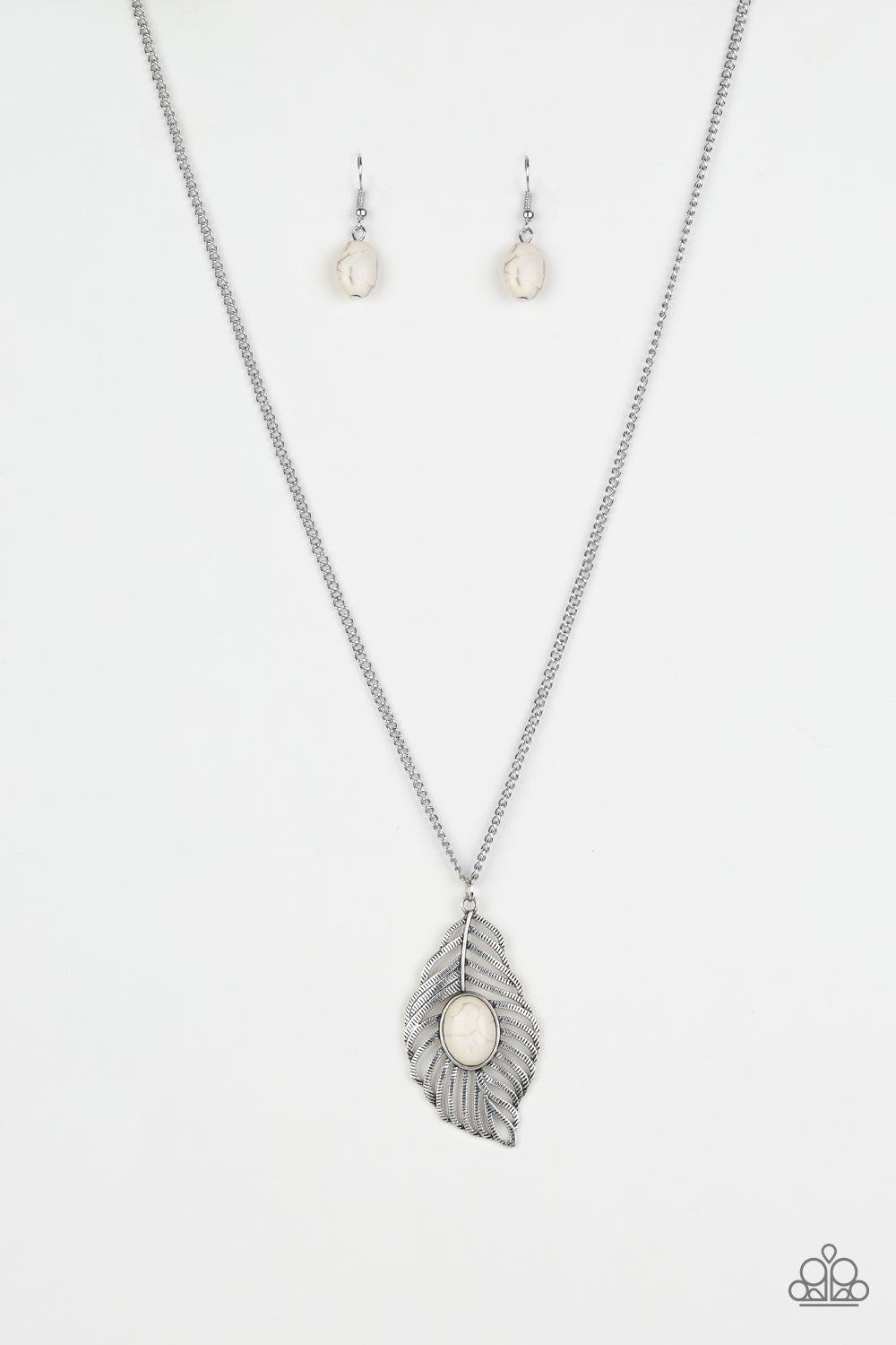 Flight Path - White necklace 1602