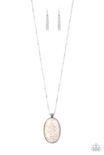 Load image into Gallery viewer, Stone Stampede - White necklace 612
