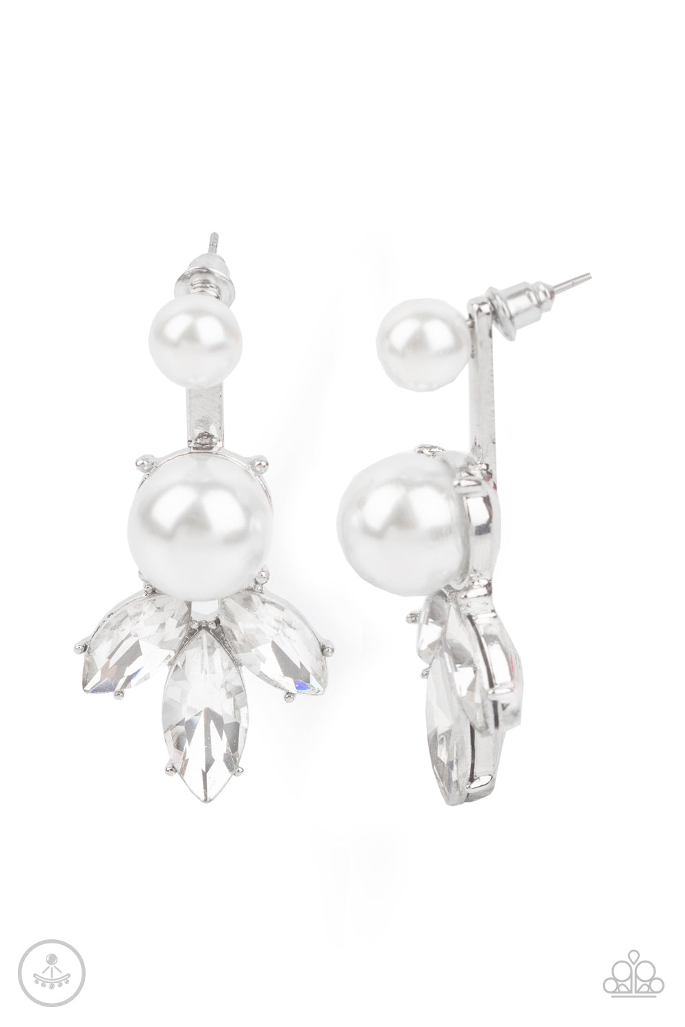 Extra Elite - White post earring 1640