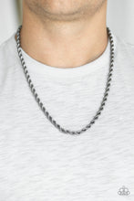Load image into Gallery viewer, Double Dribble - Black urban necklace 2168
