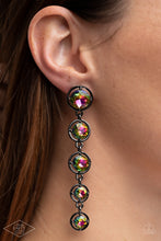Load image into Gallery viewer, Drippin&#39; In Starlight - Multi oil spill earring D031
