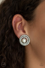 Load image into Gallery viewer, Broadway Breakout - White clip-on earring 901
