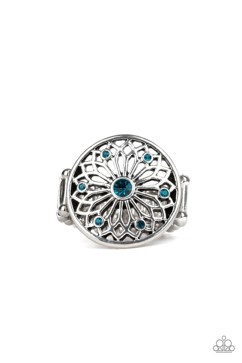 Mandala Magnificence - blue ring 841