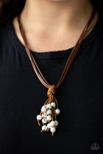 Load image into Gallery viewer, Tassel Trek - White urban necklace 1547
