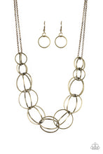 Load image into Gallery viewer, Space Walk - Brass necklace 1534
