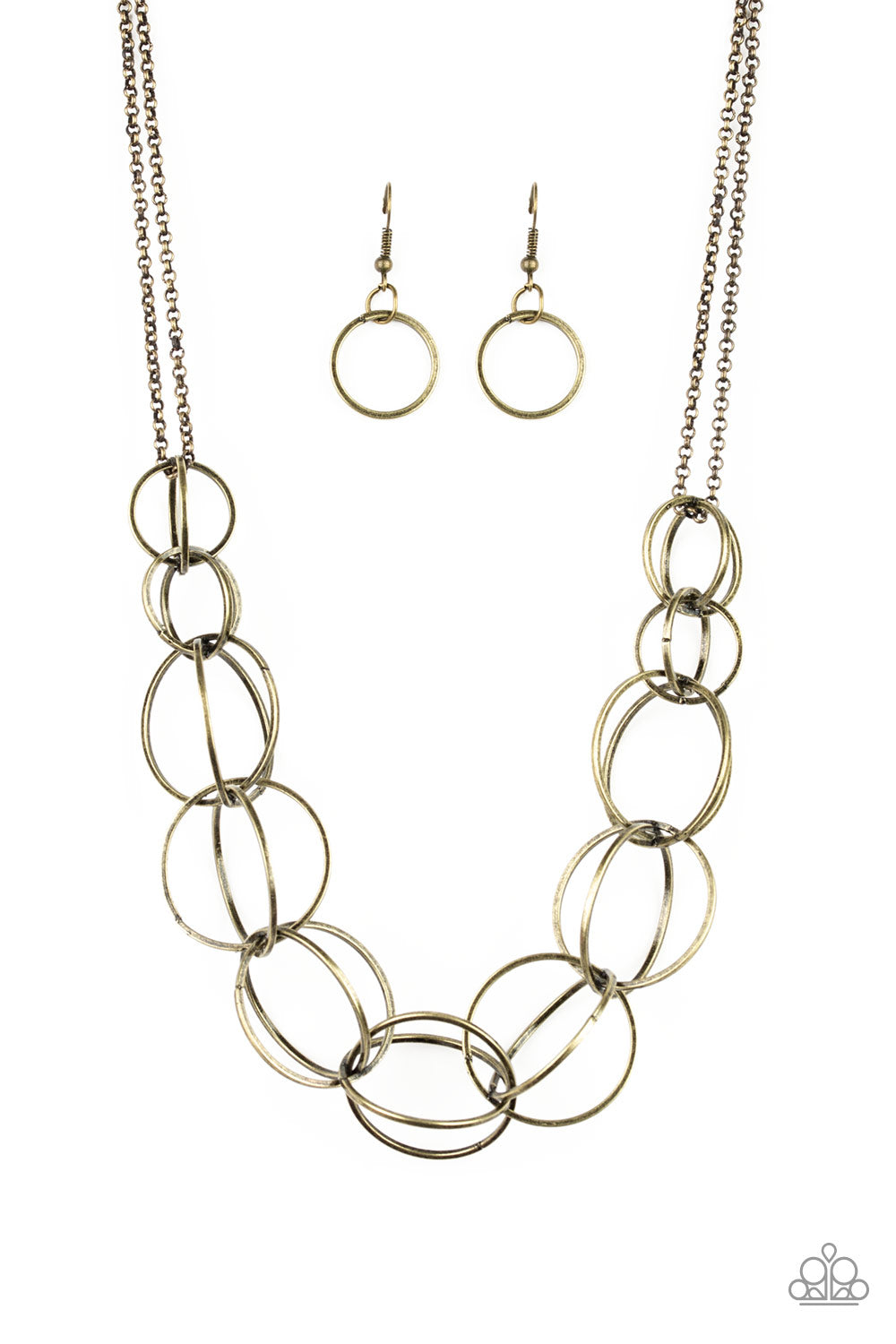 Space Walk - Brass necklace 1534